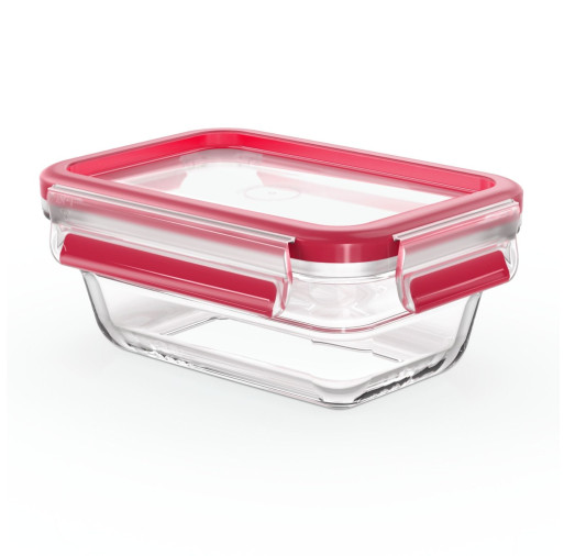 Caserola Tefal MasterSeal Glass N1040510, 0.45 L, sticla, inchidere 100% etansa, transparent -  Tefal N1040510 imagine