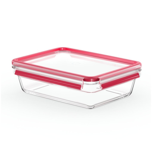 Caserola Tefal MasterSeal Glass N1041110, 2 L, sticla, inchidere 100% etansa, transparent -  Tefal N1041110 imagine