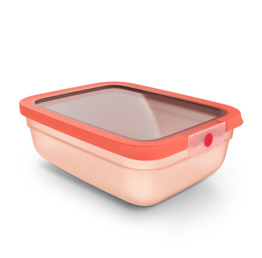 Caserolă Tefal ONEClick N1211410, 2.3 L, plastic, închidere 100% etanşă, portocaliu -  Tefal N1211410 imagine