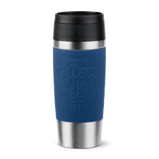 Termos Tefal Travel Mug Classic N2020310, inox, 0.36 L, 100% etanș, functie Quick Press, argintiu & albastru N2020310 imagine 27284
