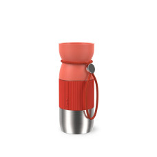 Termos Tefal beYou N2191510, inox, 0.36 L, 100% etanș, capac Quick Press, argintiu & portocaliu N2191510 imagine 27280