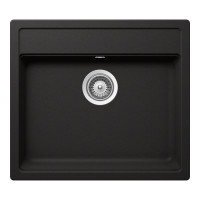 NEMN100NERO Chiuveta bucatarie Schock Nemo N-100 Cristalite Nero 570 x 510 mm, granit, montare pe blat, negru NEMN100NERO imagine 27915