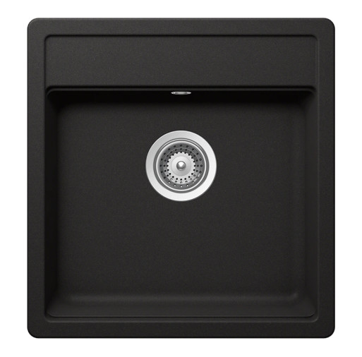 NEMN100SNERO Chiuveta bucatarie Schock Nemo N-100S Cristalite Nero 490 x 510 mm, granit, montare pe blat, negru -  SCHOCK NEMN100SNERO  imagine