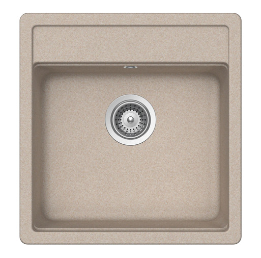 NEMN100SSABB Chiuveta bucatarie Schock Nemo N-100S Cristalite Sabbia 490 x 510 mm, granit, montare pe blat, nisip -  SCHOCK NEMN100SSABB imagine