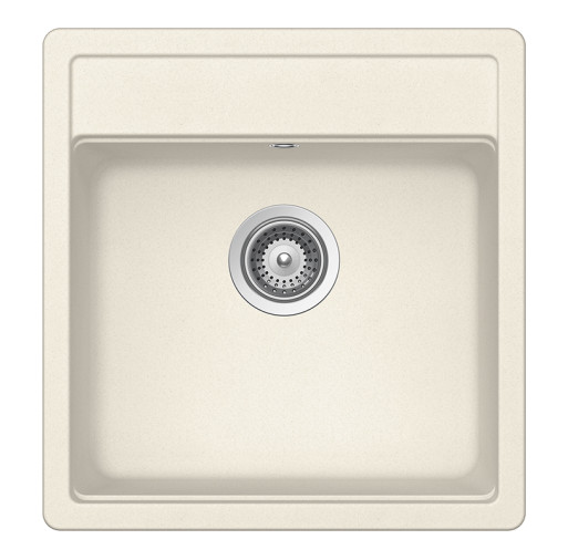 NEMN100SVANI Chiuveta bucatarie Schock Nemo N-100S Cristalite Vanilla 490 x 510 mm, compozit granit, montare pe blat, bej deschis -  SCHOCK NEMN100SVANI imagine