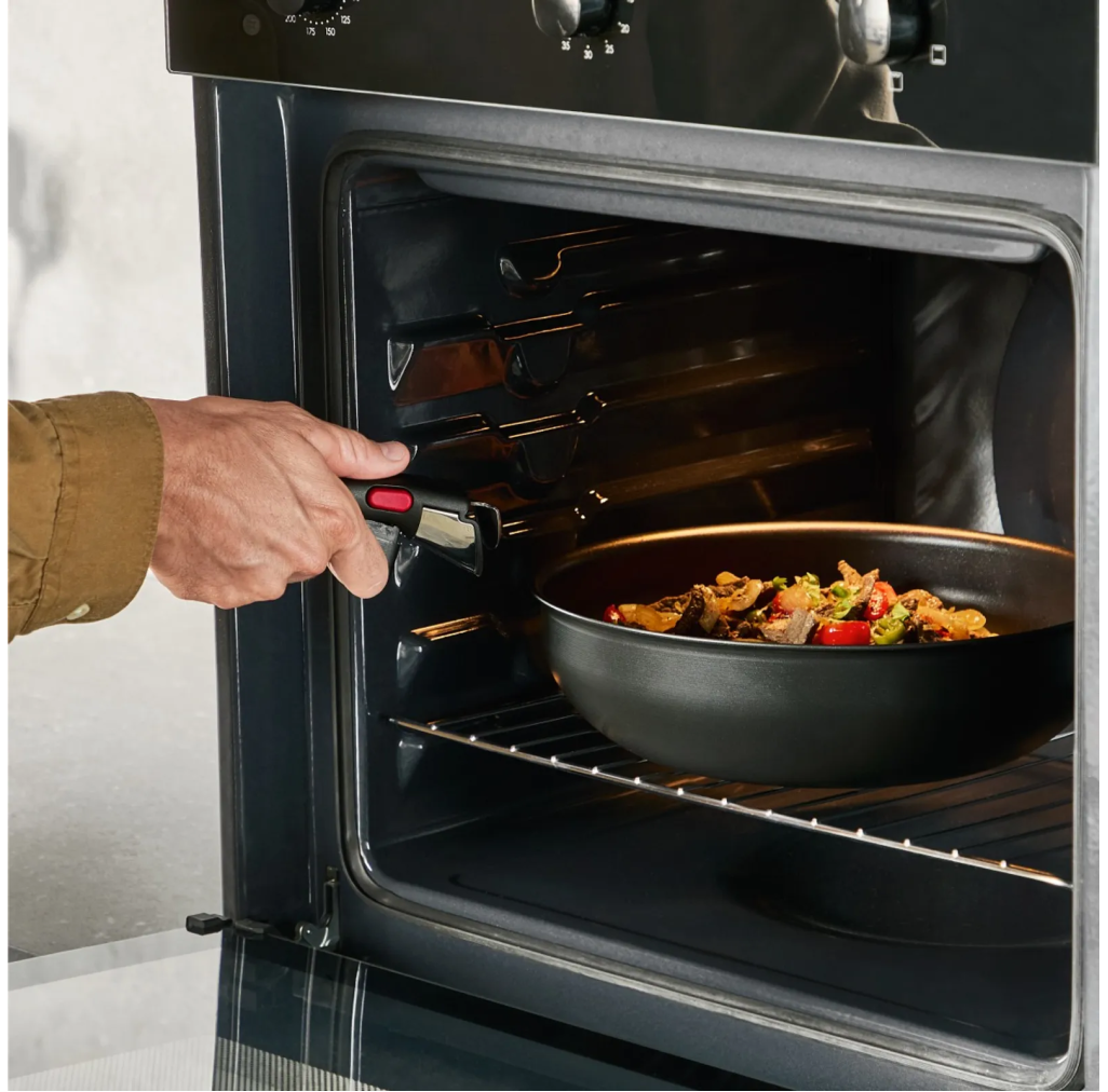 Tigaie Tefal Ingenio Excellence+ P0000524, 26 cm, invelis antiaderent, tehnologie FUSIONCORE, Thermo-Signal™, aluminiu, inductie, negru -  Tefal P0000524 imagine 1
