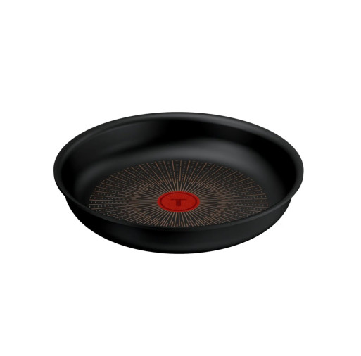 Tigaie Tefal Ingenio Excellence+ P0000524, 26 cm, invelis antiaderent, tehnologie FUSIONCORE, Thermo-Signal™, aluminiu, inductie, negru -  Tefal P0000524 imagine