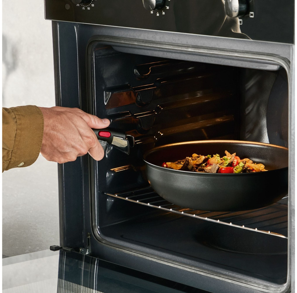 P0000624 Tigaie Tefal Ingenio Excellence+ P0000624, 28 cm, invelis antiaderent, tehnologie FUSIONCORE, Thermo-Signal™, aluminiu, inductie, negru -  Tefal P0000624  imagine 1