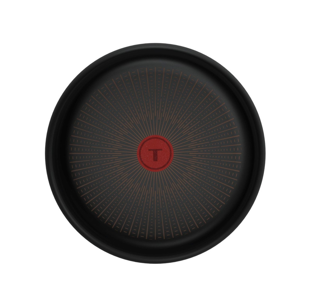 Cratita Tefal Ingenio Excellence+ P0003524, 24 cm, invelis antiaderent, tehnologie FUSION CORE, Thermo-Signal™, aluminiu, inductie, negru -  Tefal P0003524 imagine 1