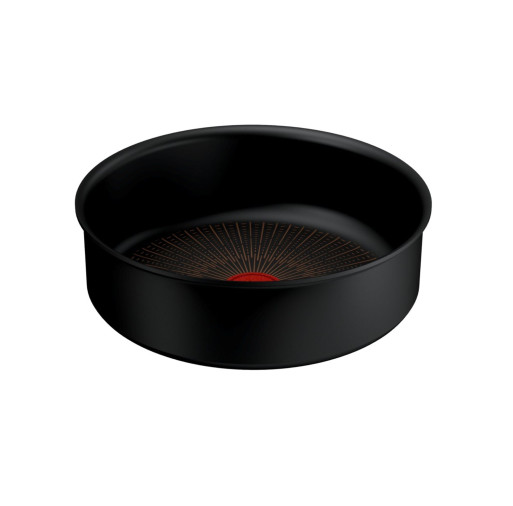 Cratita Tefal Ingenio Excellence+ P0003524, 24 cm, invelis antiaderent, tehnologie FUSION CORE, Thermo-Signal™, aluminiu, inductie, negru -  Tefal P0003524 imagine
