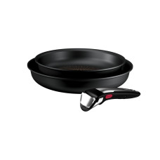 Set 3 piese Tefal Ingenio Excellence+ P0009653, tigaie de 22/26 cm, maner detasabil, tehnologie FUSIONCORE, Thermo-Signal™, invelis antiaderent, aluminiu. inductie P0009653 imagine 27122