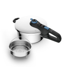 Oala sub presiune Tefal Secure Trendy P2580402, 4 L, sistem siguranta in 5 puncte, 2 programe de gatire, compatibil cu inductia, argintiu P2580402 imagine 27215
