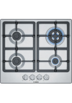 Plită pe gaz Bosch PGH6B5B90, 4 zone 60 cm seria 4 Inox