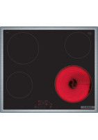 Plita radianta Bosch PKE645BB2E 4 zone de gatit 60 cm seria 4 Negru