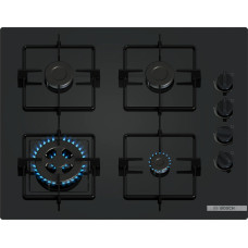 Plită pe gaz Bosch POH6B6K30 4 zone 60 cm seria 2 Quartz Negru POH6B6K30 imagine 21467