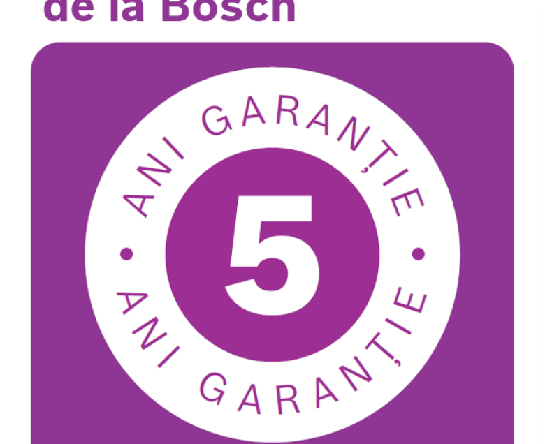 5 Ani garanție la mașini de spălat rufe și mașini de spălat rufe cu uscător Bosch