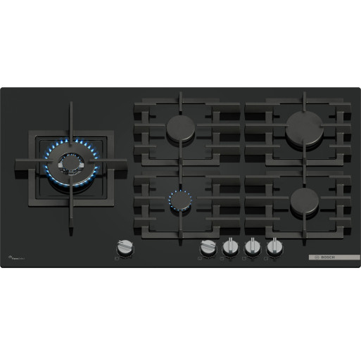 Plită pe gaz Bosch PPM9A6I40 5 zone 90 cm seria 6 Quartz, Negru - BOSCH PPM9A6I40  imagine