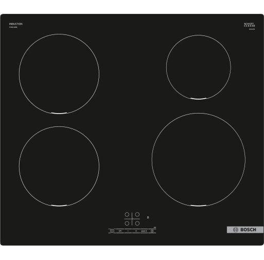 Plita cu inductie Bosch PUE611BB6E 4 zone de gatit 60 cm seria 4 Negru PUE611BB6E imagine