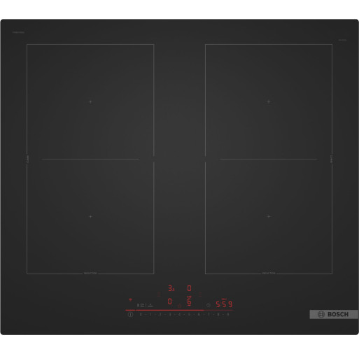 Plita cu inductie Bosch PVQ61CHB1E  4 zone de gatit 60 cm seria 6 Matt black PVQ61CHB1E  imagine
