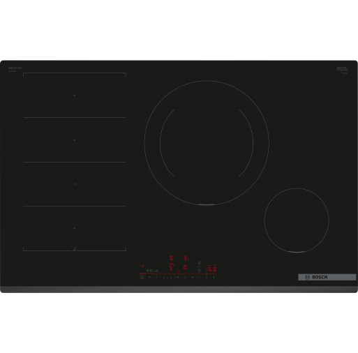 Plită cu inducție Bosch PXE831HC1E 4 zone de gatit 80 cm seria 6 Negru PXE831HC1E  imagine