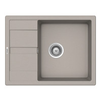 ROND100LBETO Chiuveta bucatarie Schock Ronda D-100L Cristalite Concrete 650 x 500 mm, compozit granit, reversibila, montare pe blat, gri beton ROND100LBETO imagine 27924