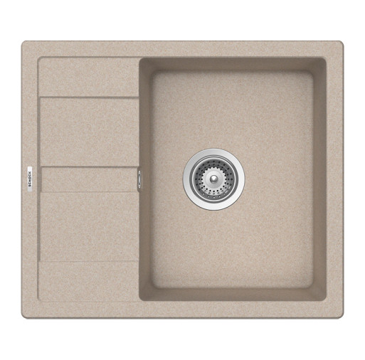 ROND100SABB Chiuveta bucatarie Schock Ronda D-100 Cristalite Sabbia 580 x 500 mm, compozit granit, reversibila, montare pe blat, nisip -  SCHOCK ROND100SABB imagine