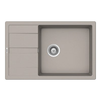 Chiuveta bucatarie Schock Ronda D-100XL Cristalite Concrete 780 x 500 mm, granit, reversibila, montare pe blat, gri beton ROND100XLBETO imagine 27933