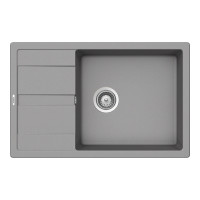 ROND100XLCROM Chiuveta bucatarie Schock Ronda D-100XL Cristalite Croma 780 x 500 mm, granit, reversibila, montare pe blat, gri ROND100XLCROM imagine 27934