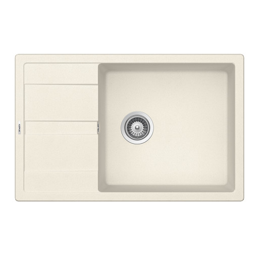 ROND100XLVANI Chiuveta bucatarie Schock Ronda D-100XL Cristalite Vanilla 780 x 500 mm, compozit granit, reversibila, montare pe blat, bej deschis -  SCHOCK ROND100XLVANI imagine