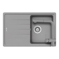 SETED100SEEXCROM Set chiuveta bucatarie Schock Element D-100S 780 x 500 mm si baterie bucatarie Schock Epos Cristalite Croma cu cap extractibil, gri SETED100SEEXCROM imagine 28564