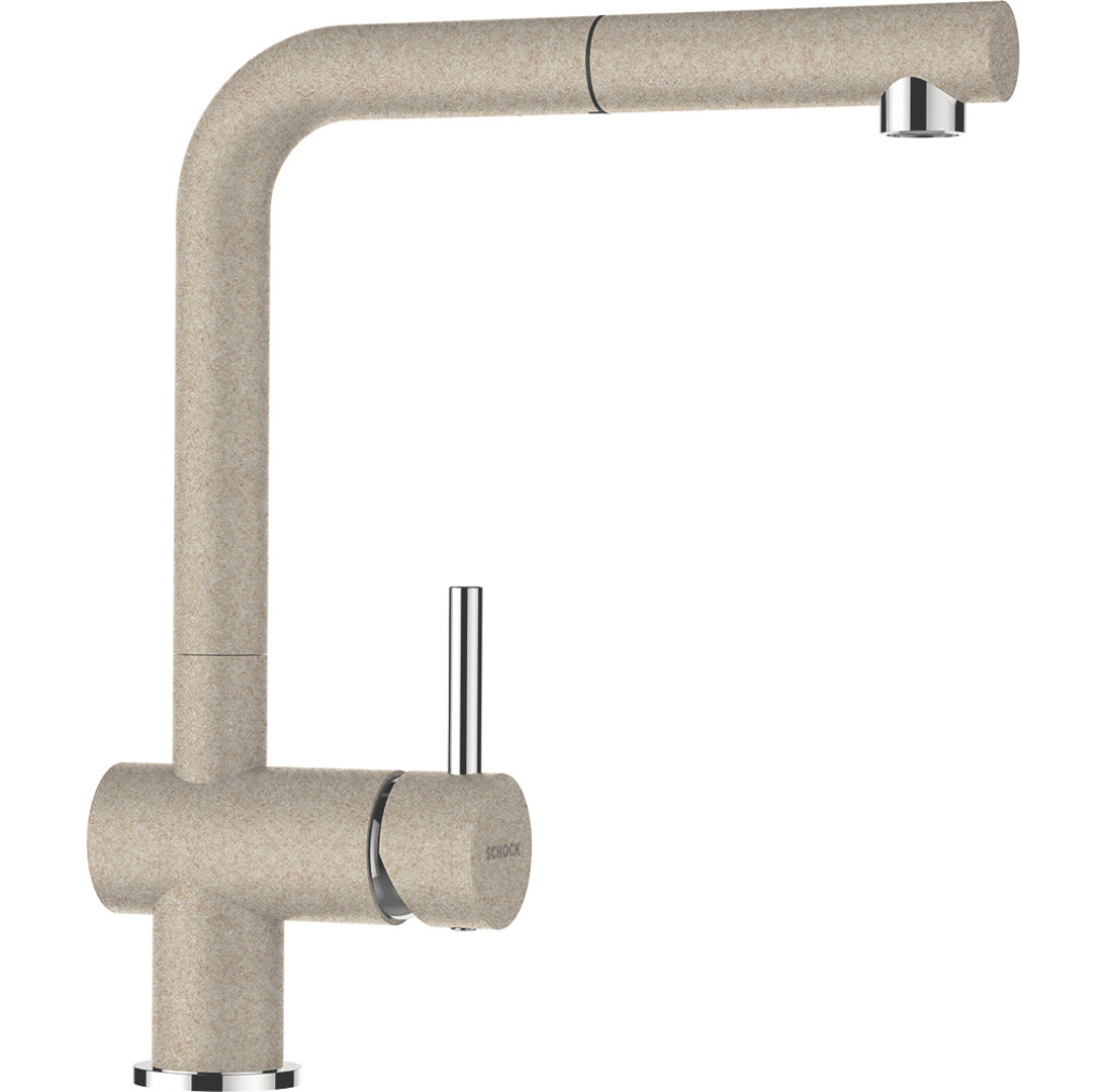SETED100SEEXSABB Set chiuveta bucatarie Schock Element D-100S 780 x 500 mm si baterie bucatarie Schock Epos Cristalite Sabbia cu cap extractibil, nisip -  Schock SETED100SEEXSABB imagine 1