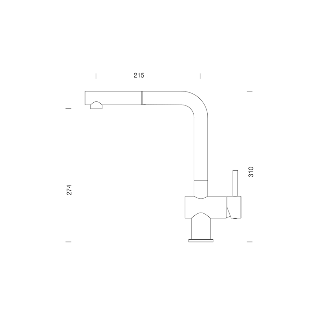 SETKN100LEEXPURO Set chiuveta bucatarie Schock Kaia N-100L 556 x 456 mm cu parti vizibile si baterie bucatarie Schock Epos Cristadur Puro cu cap extractibil, negru intens -  Schock SETKN100LEEXPURO imagine 1