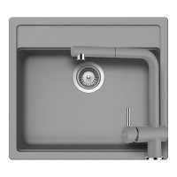 Set Chiuveta Schock Nemo N-100 si Baterie Granit Epos cu dus extractibil Croma Cristalite SETNN100EEXCROM imagine 28774