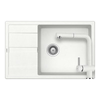 SETRD100XLEEXALPI Set chiuveta bucatarie Schock Ronda D-100XL 780 x 500 mm si baterie bucatarie Schock Epos Cristalite Alpina cu cap extractibil, alb SETRD100XLEEXALPI imagine 28930