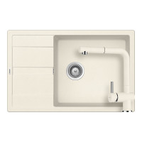 SETRD100XLEEXVANI Set chiuveta bucatarie Schock Ronda D-100XL 780 x 500 mm si baterie bucatarie Schock Epos Cristalite Vanilla cu cap extractibil, bej deschis SETRD100XLEEXVANI imagine 28929