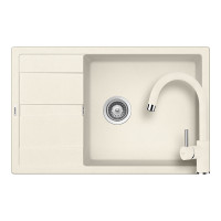 SETRD100XLPVANI Set chiuveta bucatarie Schock Ronda D-100XL 780 x 500 mm si baterie bucatarie Schock Plutos Cristalite Vanilla, bej deschis SETRD100XLPVANI imagine 28935