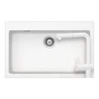 SETSN100XLEEXPOLA Set chiuveta bucatarie Schock Signus N-100XL 790 x 500 mm si baterie bucatarie Schock Epos Cristadur Polaris cu cap extractibil, alb polar SETSN100XLEEXPOLA imagine 28976