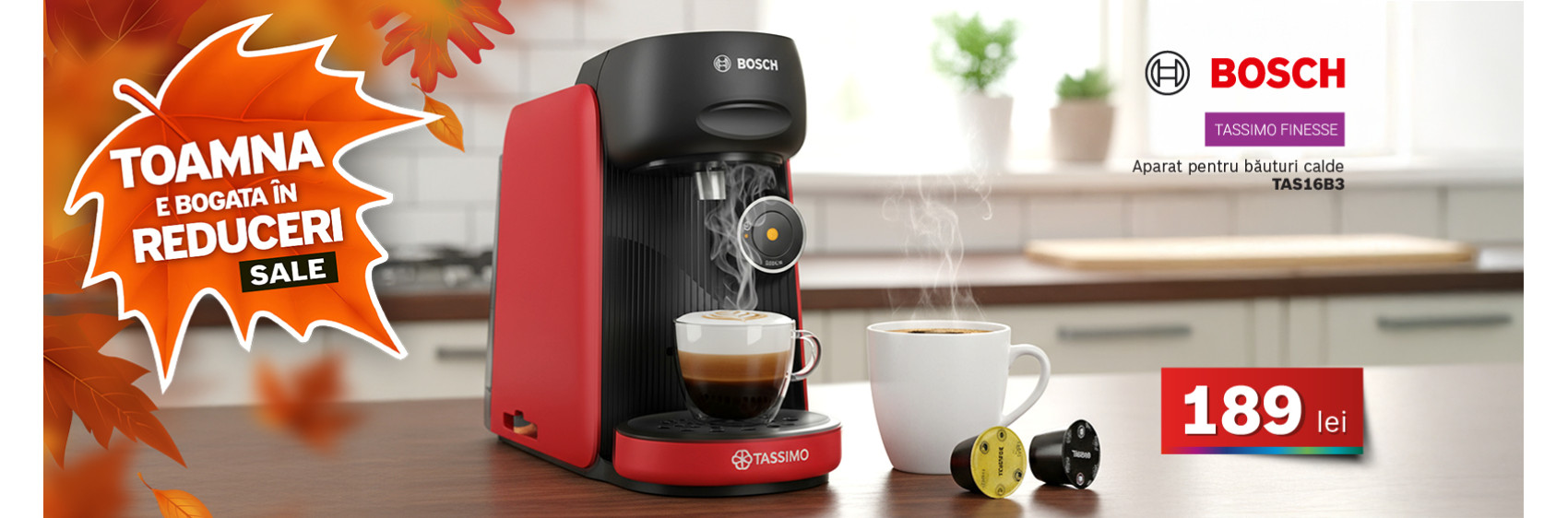 aparat pentru băuturi calde TASSIMO FINESSE TAS16B3