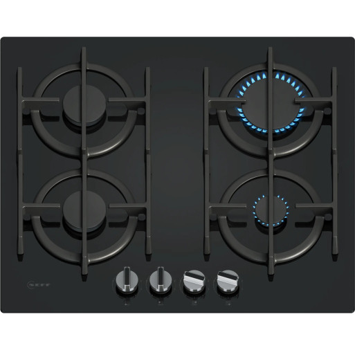 Plită pe gaz Neff T26PIP4S0 4 zone 60 cm seria N 70 Negru - NEFF T26PIP4S0  imagine