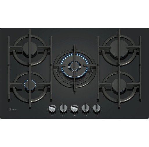 Plită pe gaz Neff T27PIQ4S0 5 zone 75 cm seria N 70 Negru - NEFF T27PIQ4S0  imagine