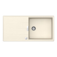 TIAD100LMAGNSA Chiuveta bucatarie Schock Tia D-100L Cristadur Magnolia 1000 x 500 mm cu sifon automat, granit, reversibila, montare pe blat, alb cremos TIAD100LMAGNSA  imagine 28226