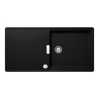 TIAD100LPUROSA  Chiuveta bucatarie Schock Tia D-100L Cristadur Puro 1000 x 500 mm cu sifon automat, granit, reversibila, montare pe blat, negru intens TIAD100LPUROSA imagine 28221