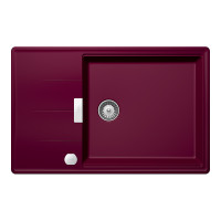 TIAD100LSBERRSA Chiuveta bucatarie Schock Tia D-100LS Cristadur Berry 780 x 500 mm cu sifon automat, compozit granit, reversibila, montare pe blat, purpuriu roz TIAD100LSBERRSA  imagine 28213