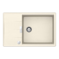 TIAD100LSMAGNSA Chiuveta bucatarie Schock Tia D-100LS Cristadur Magnolia 780 x 500 mm cu sifon automat, granit, reversibila, montare pe blat, alb cremos TIAD100LSMAGNSA imagine 28211