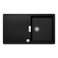 TIAD100MAGMSA Chiuveta bucatarie Schock Tia D-100 Cristadur Magma 860 x 500 mm cu sifon automat, compozit granit, reversibila, montare pe blat, negru metalizat TIAD100MAGMSA imagine 28215