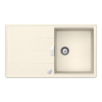 TIAD100MAGNSA Chiuveta bucatarie Schock Tia D-100 Cristadur Magnolia 860 x 500 mm cu sifon automat, compozit granit, reversibila, montare pe blat, alb cremos TIAD100MAGNSA imagine 28219