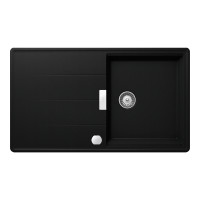 Chiuveta bucatarie Schock Tia D-100 Cristadur Puro 860 x 500 mm cu sifon automat, granit, reversibila, montare pe blat, negru intens TIAD100PUROSA imagine 28214