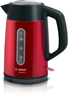 Fierbător electric Bosch TWK4P434 DesignLine 1.7l, Rosu