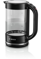 Fierbător electric Bosch TWK70B03 1.7 l, Negru/Sticla