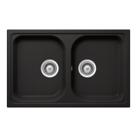 VION200SNERO Chiuveta bucatarie Schock Viola N-200S Cristalite Nero 790 x 500 mm, granit, reversibila, montare pe blat, negru VION200SNERO imagine 27945